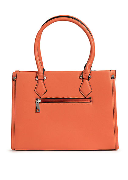 Styleboom Fashion Damen Handtasche Kunstleder ca. 33x25cm orange