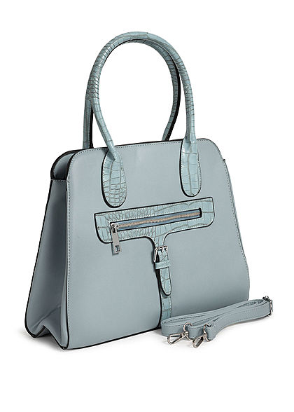 Styleboom Fashion Damen Handtasche Kunstleder ca. 36x28cm hell blau