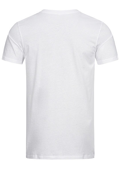 Seventyseven Lifestyle Herren Basic V-Neck T-Shirt weiss