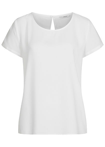 ONLY Damen NOOS Solid Blusen Shirt cloud dancer weiss