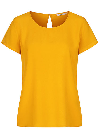 ONLY Damen NOOS Solid Blusen Shirt golden gelb