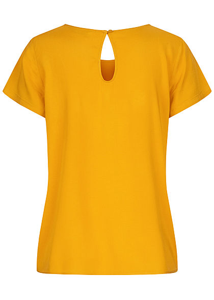 ONLY Damen NOOS Solid Blusen Shirt golden gelb