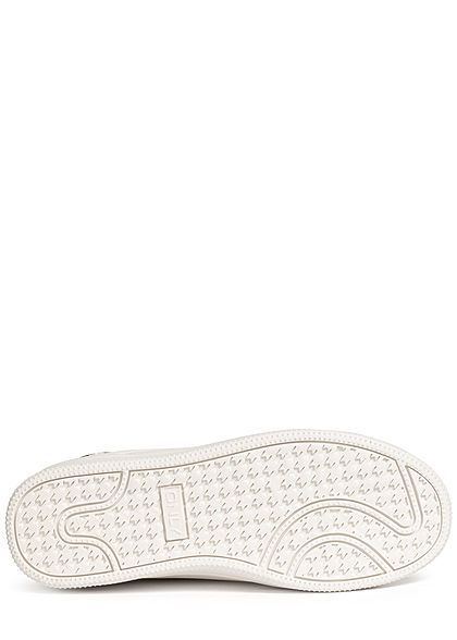 ONLY Dames NOOS 2-Tone PU Sneakers wit goud