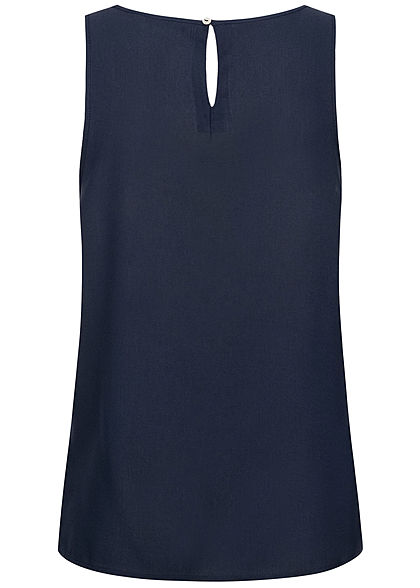 ONLY Damen Solid Viskose Blusen Top night sky navy blau
