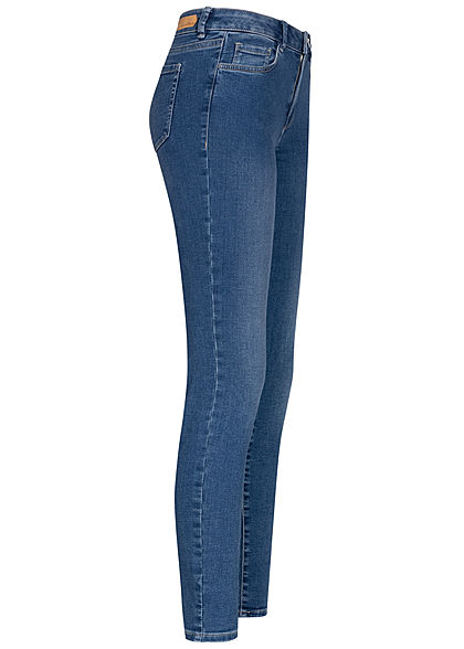 Tom Tailor Damen Extra Skinny Jeans Hose 5-Pockets Regular Waist used stone medium blau