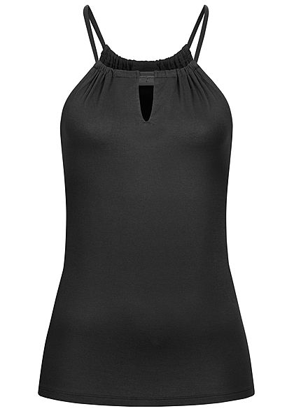 Seventyseven Lifestyle Damen leichtes Viskose Top schwarz