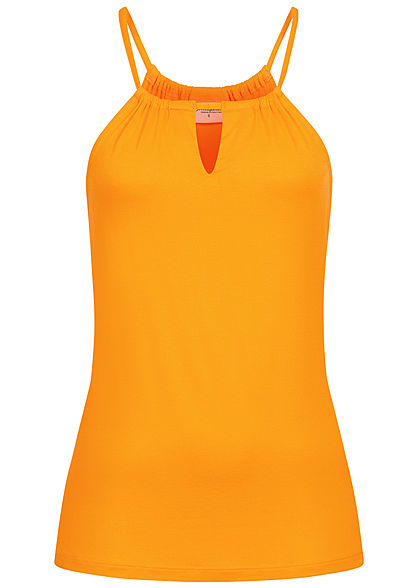 Seventyseven Lifestyle Dames Viscose Top mango geel