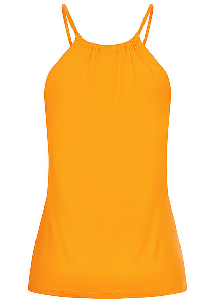 Seventyseven Lifestyle Dames Viscose Top mango geel