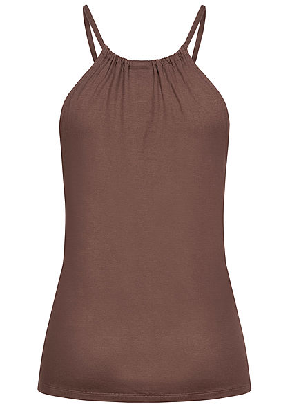 Seventyseven Lifestyle Dames Viscose Top bruin