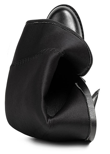Seventyseven Lifestyle Damen Schuh Kunstleder Stiefel Blockabsatz 10cm schwarz