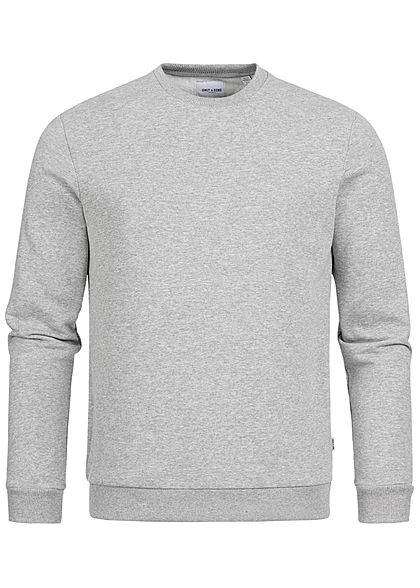 ONLY & SONS Heren NOOS Basic Trui lichtgrijs