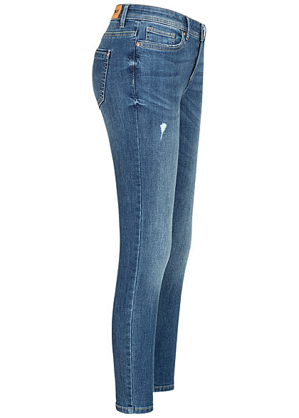 ONLY Dames NOOS Skinny Jeans Regular Waist medium blauw denim