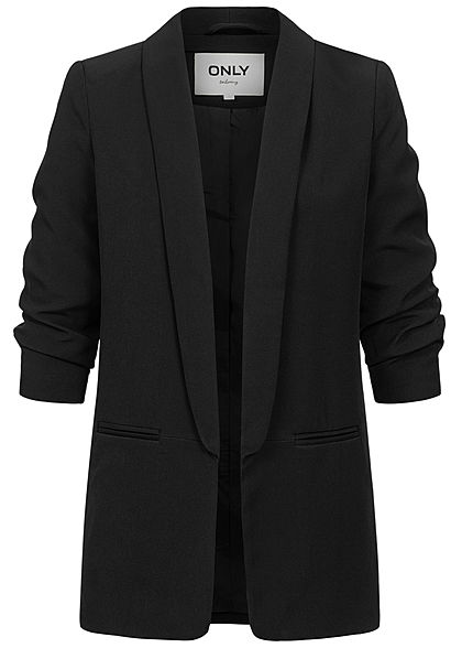 ONLY Dames NOOS Longform Blazer met 3/4 mouwen zwart