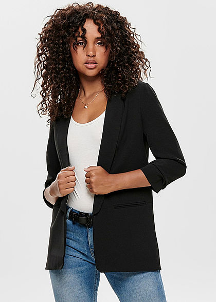 het beleid door elkaar haspelen vuilnis ONLY Dames NOOS Longform Blazer met 3/4 mouwen zwart