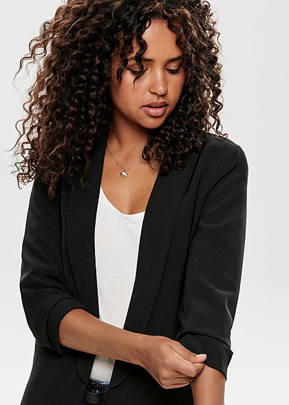 ONLY Dames NOOS Longform Blazer met 3/4 mouwen zwart