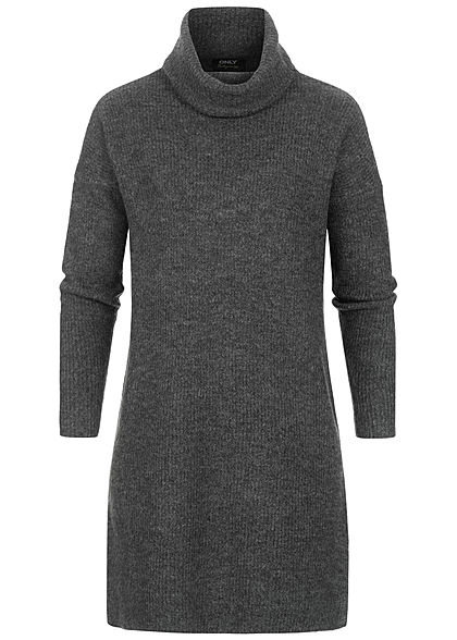 ONLY Dames NOOS Mini Jurk donkergrijs melange