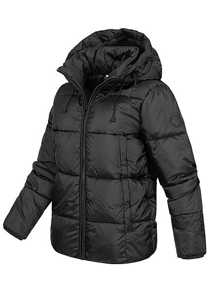 Tom Tailor Damen Winter Steppjacke Kapuze 2-Pockets deep schwarz