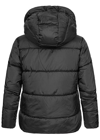 Tom Tailor Damen Winter Steppjacke Kapuze 2-Pockets deep schwarz