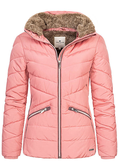 Tom Tailor Damen Winter Steppjacke Stehkragen 2-Pockets blush rosa