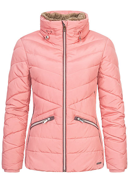 Tom Tailor Damen Winter Steppjacke Stehkragen 2-Pockets blush rosa
