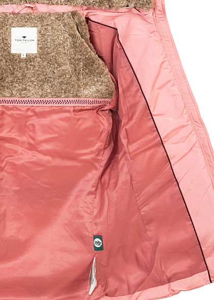 Tom Tailor Damen Winter Steppjacke Stehkragen 2-Pockets blush rosa