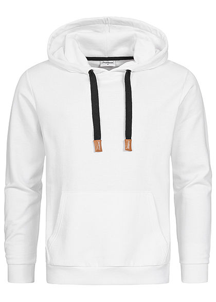 Seventyseven Lifestyle Heren Basic Hoodie Logo wit