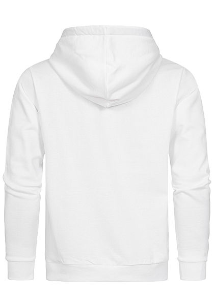 Seventyseven Lifestyle Heren Basic Hoodie Logo wit