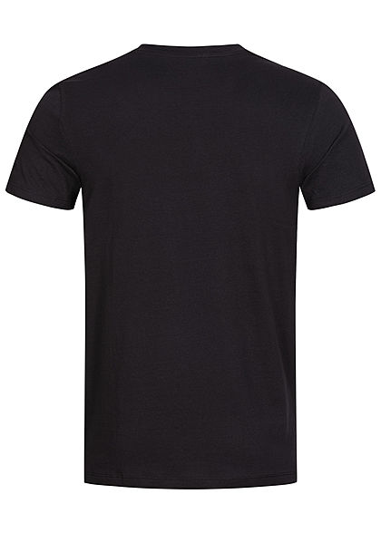 Jack and Jones Herren T-Shirt Logo Camouflage Print schwarz