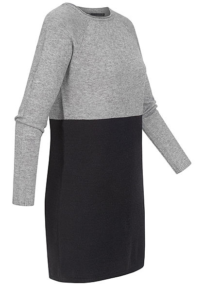 ONLY Dames NOOS 2-Tone Mini Jurk medium grijs zwart