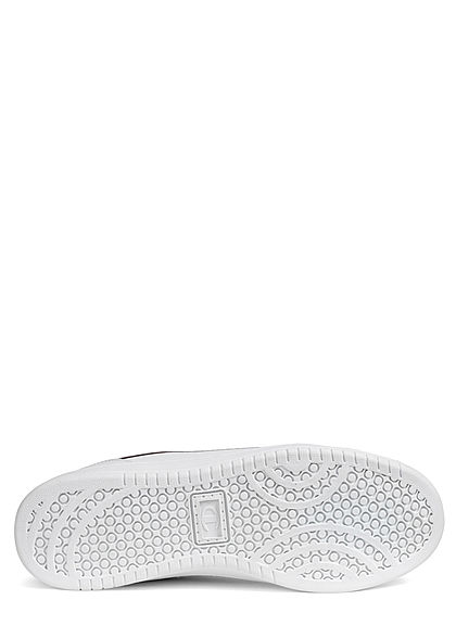 Champion Herren Schuh Low Cut Sneaker mit Logo Patch zum schnüren weiss