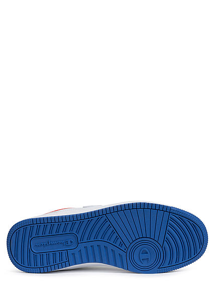 Champion Herren Schuh Low Cut Colorblock Sneaker mit Logo Patch zum schnüren weiss