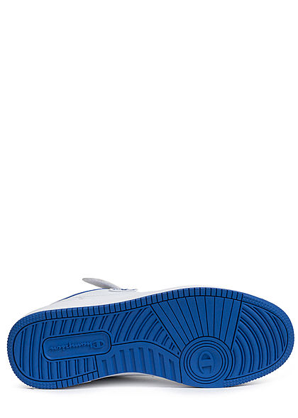 Champion Herren Schuh Mid Cut Colorblock Sneaker mit Logo Patch & Schnalle weiss