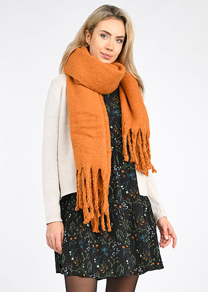 Tom Tailor Damen Oversized Krepp Kleid mit Schleife Floraler Print schwarz multic.