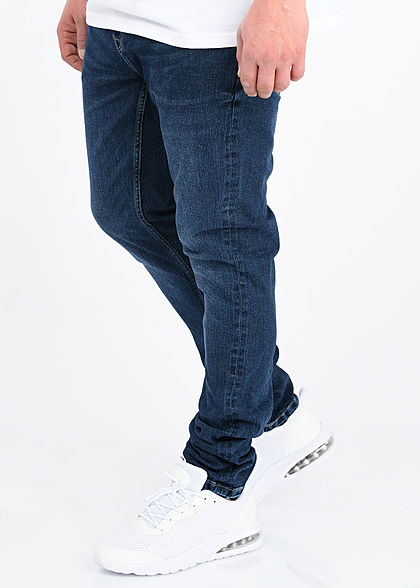 ONLY & SONS Herren Slim Fit Jeans Hose 5-Pockets black denim dunkel blau