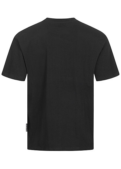 Southpole Herren T-Shirt Logo Numbers 91 Print weiter Schnitt schwarz weiss