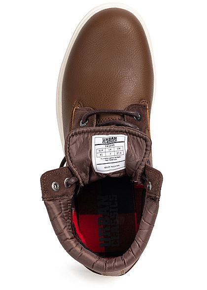 Urban Classics Heren Schoen Winter Worker Boots 2-Tone donkerbruin