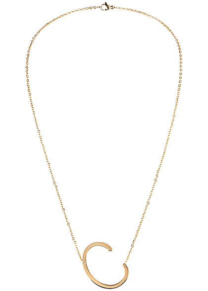 Hailys Damen Fashion Halskette mit Buchstaben Anhnger C gold