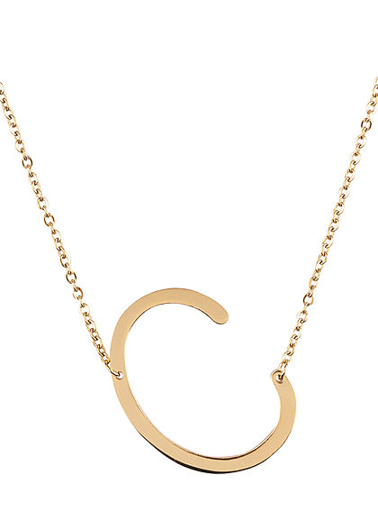 Hailys Damen Fashion Halskette mit Buchstaben Anhnger C gold