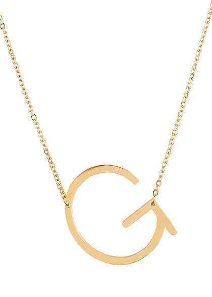 Hailys Damen Fashion Halskette mit Buchstaben Anhnger G gold