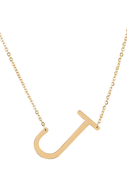 Hailys Damen Fashion Halskette mit Buchstaben Anhnger J gold