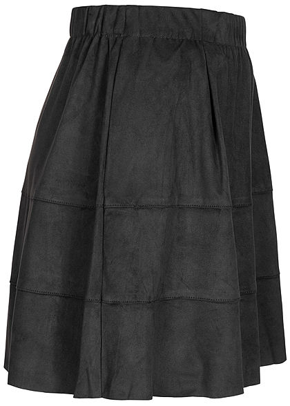 Noisy May Dames NOOS Mini Imitatieleren Rok 2-Pockets zwart