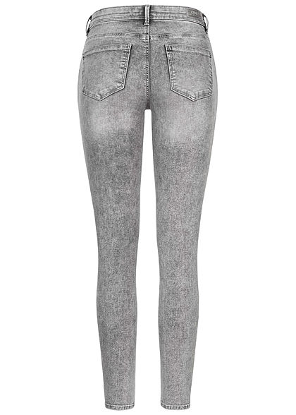 ONLY Dames NOOS Mid Skinny Jeans 5-Pocket medium grijs denim