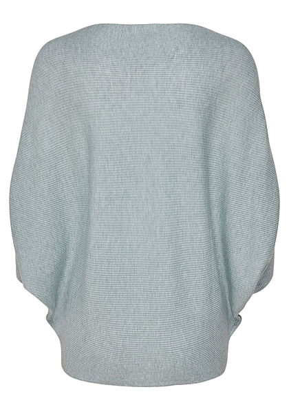 JDY by ONLY Dames NOOS 1/2 Vleermuismouw Trui fog blauw melange
