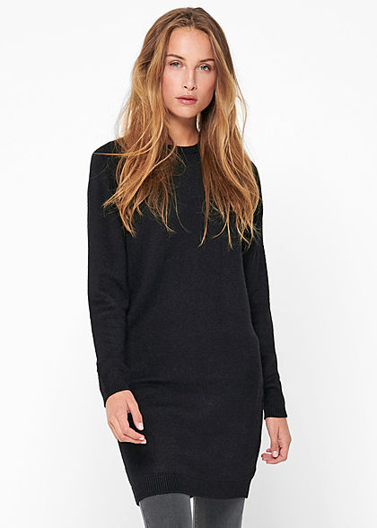 JDY by ONLY Dames NOOS Viscose gebreide Jurk met lange Mouwen zwart