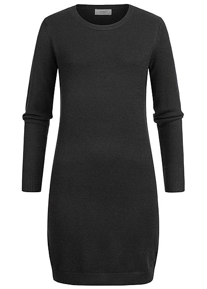 JDY by ONLY Dames NOOS Viscose gebreide Jurk met lange Mouwen zwart