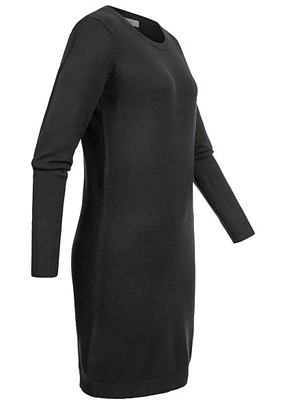JDY by ONLY Dames NOOS Viscose gebreide Jurk met lange Mouwen zwart
