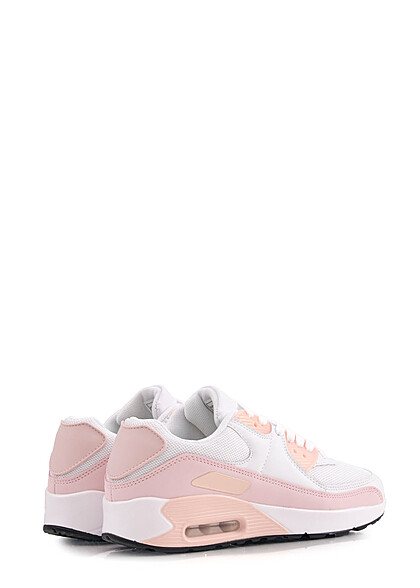 Seventyseven Lifestyle Dames Schoen Colorblock Sneaker wit pink apricot