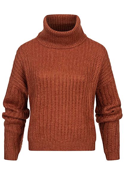Rock Angel Dames Oversized Gebreide Trui reddish bruin