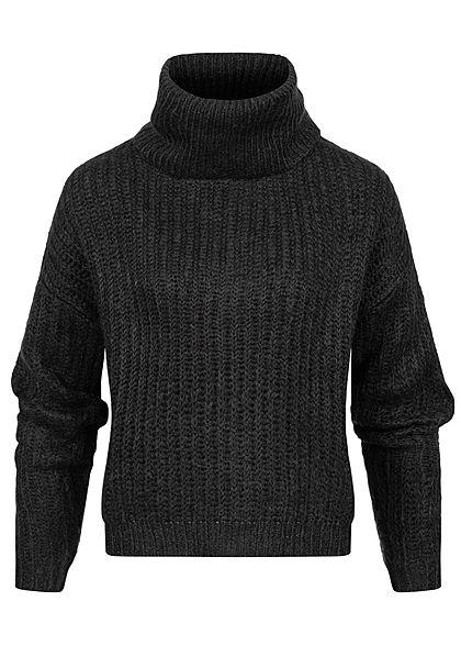 Rock Angel Dames Oversized Gebreide Trui zwart