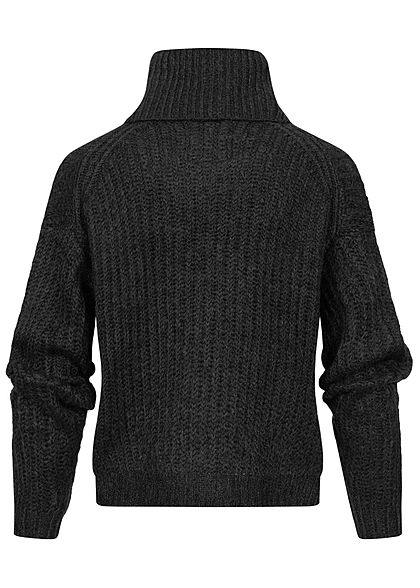 Rock Angel Dames Oversized Gebreide Trui zwart